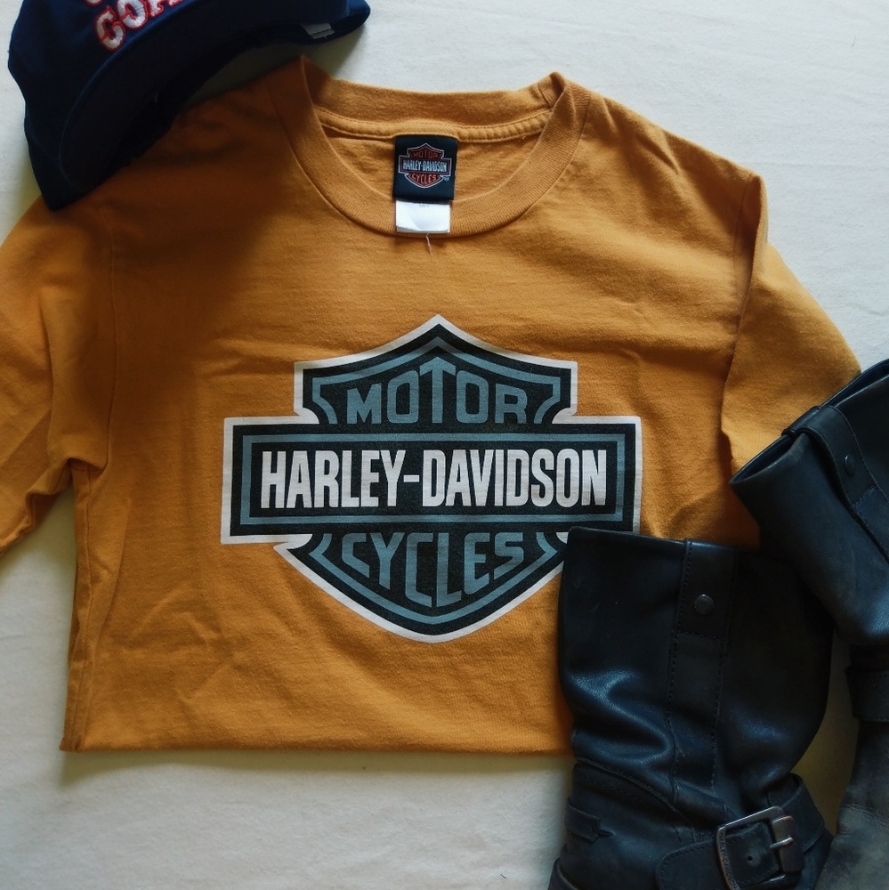 Vintage Harley Davidson Crop Top